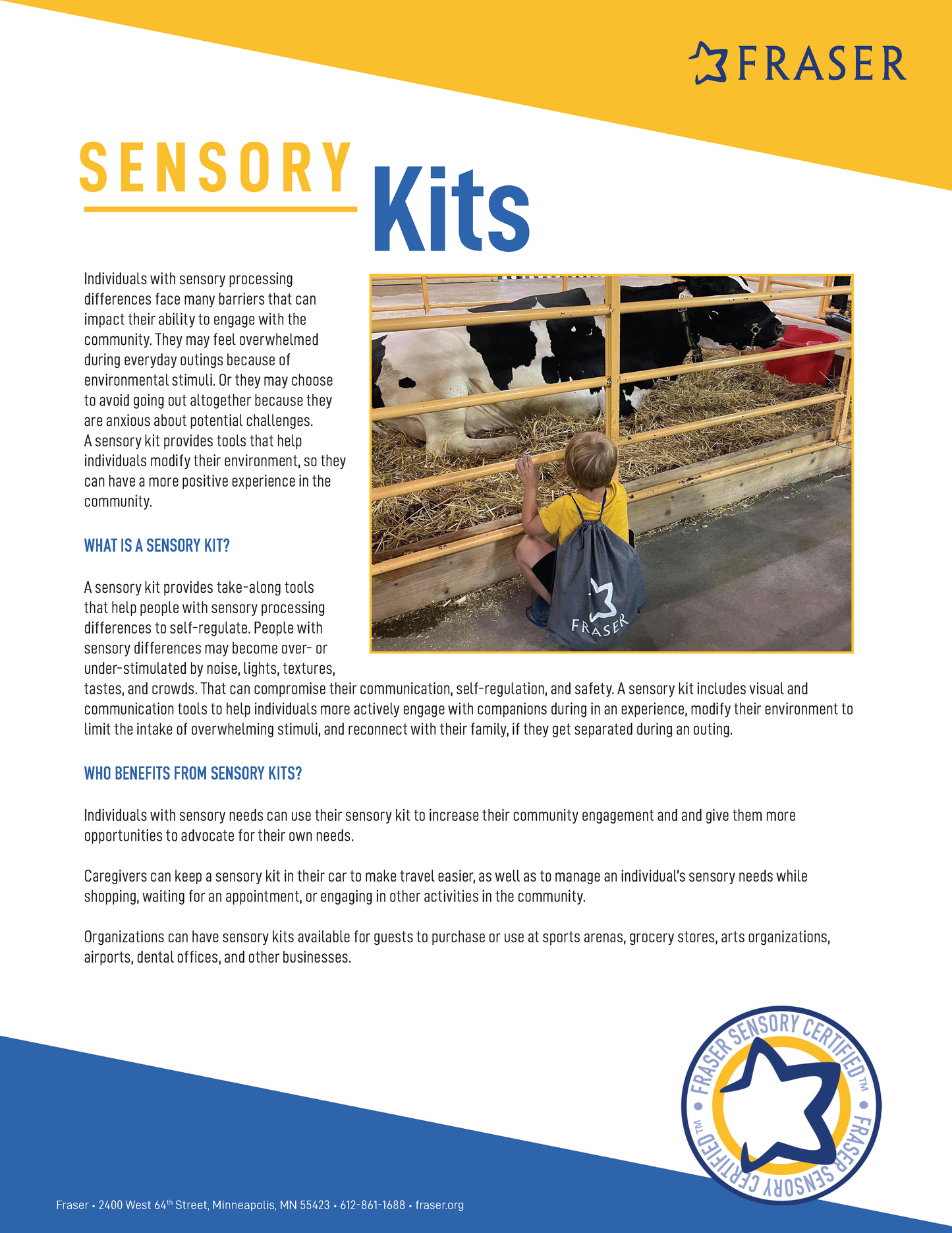 Sensory Kit Donation