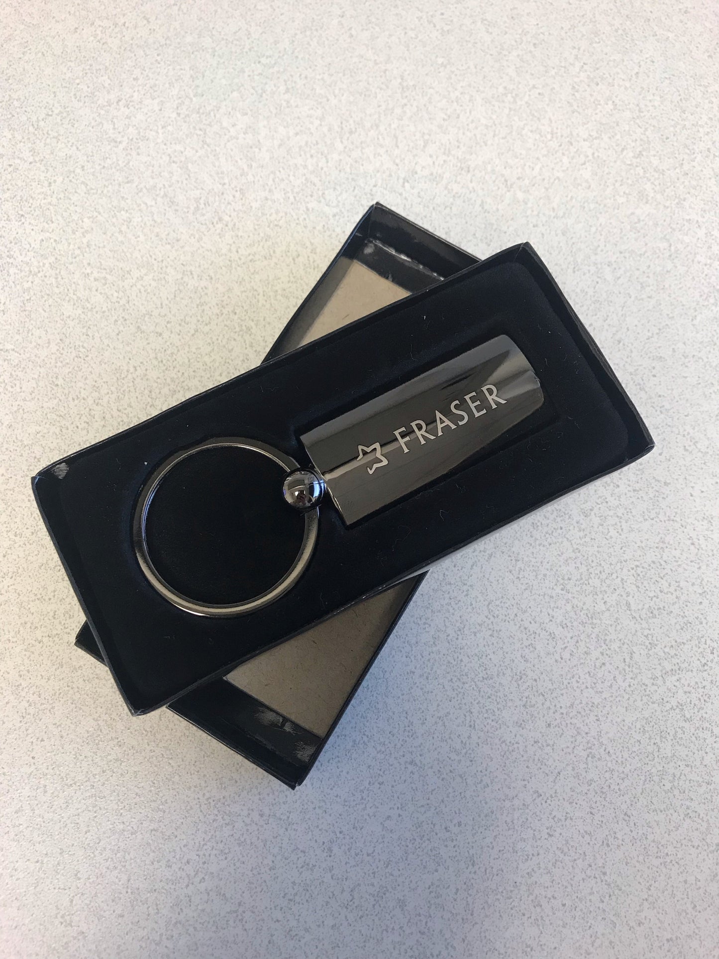 Laser Engraved Metal Keychain